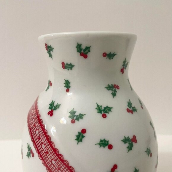 Vintage Himark Holidays Christmas Vase 5.5 Inch Tall Made in Japan - Picture 12 of 16
